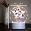 Cute Personalize Custom Unicorn Usb Atmosphere Table Lamp Usb Atmosphere Desk Lamp Usb Atmosphere Table Lamp