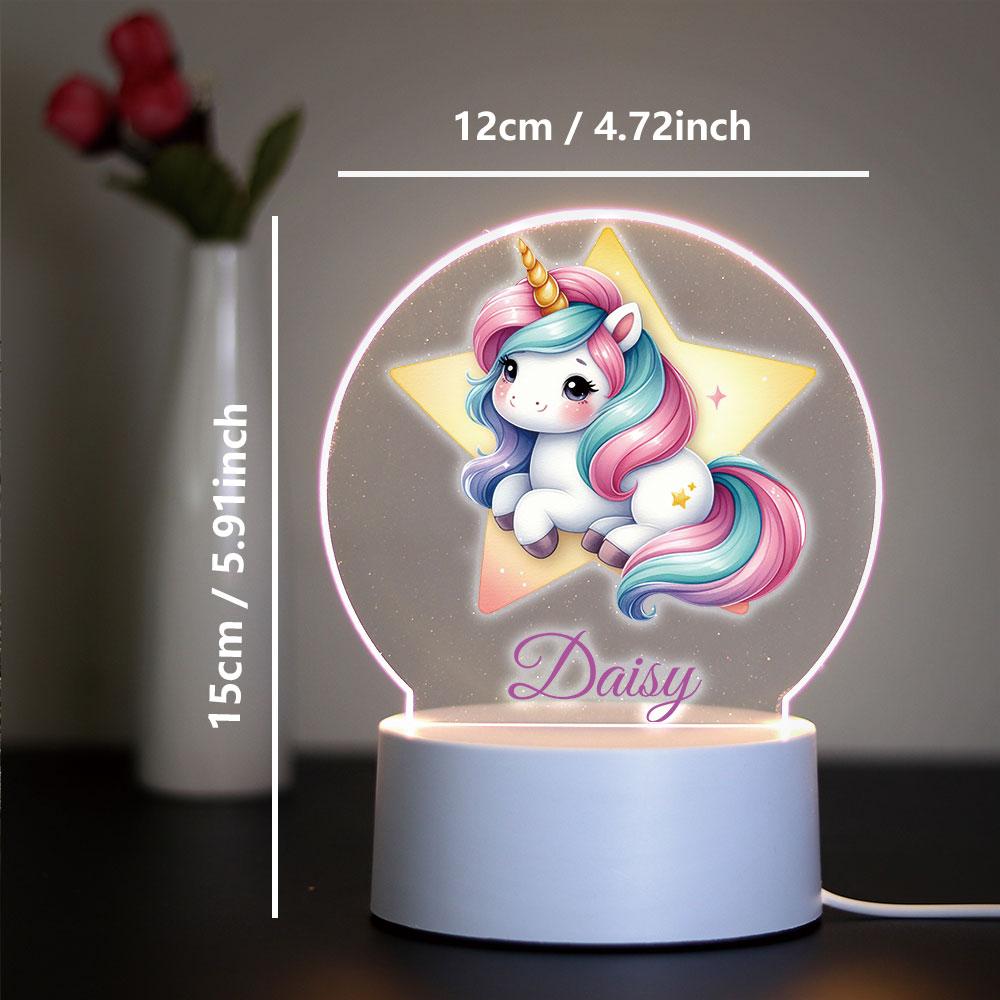 Cute Personalize Custom Unicorn Usb Atmosphere Table Lamp Usb Atmosphere Desk Lamp Usb Atmosphere Table Lamp