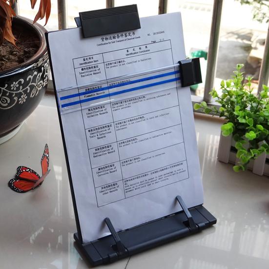 Document Stand Desktop Book Display Holder Stable Non-Slip Adjustable Design File Paper Holder Stand