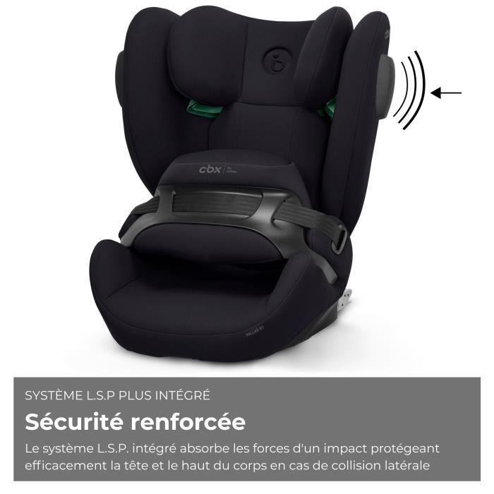 Pallas B3 I-size Car Seat Cbx by Cybex - 76 To 150 Cm - 9 To 50 Kg - 15 Months To 12 Years - Black