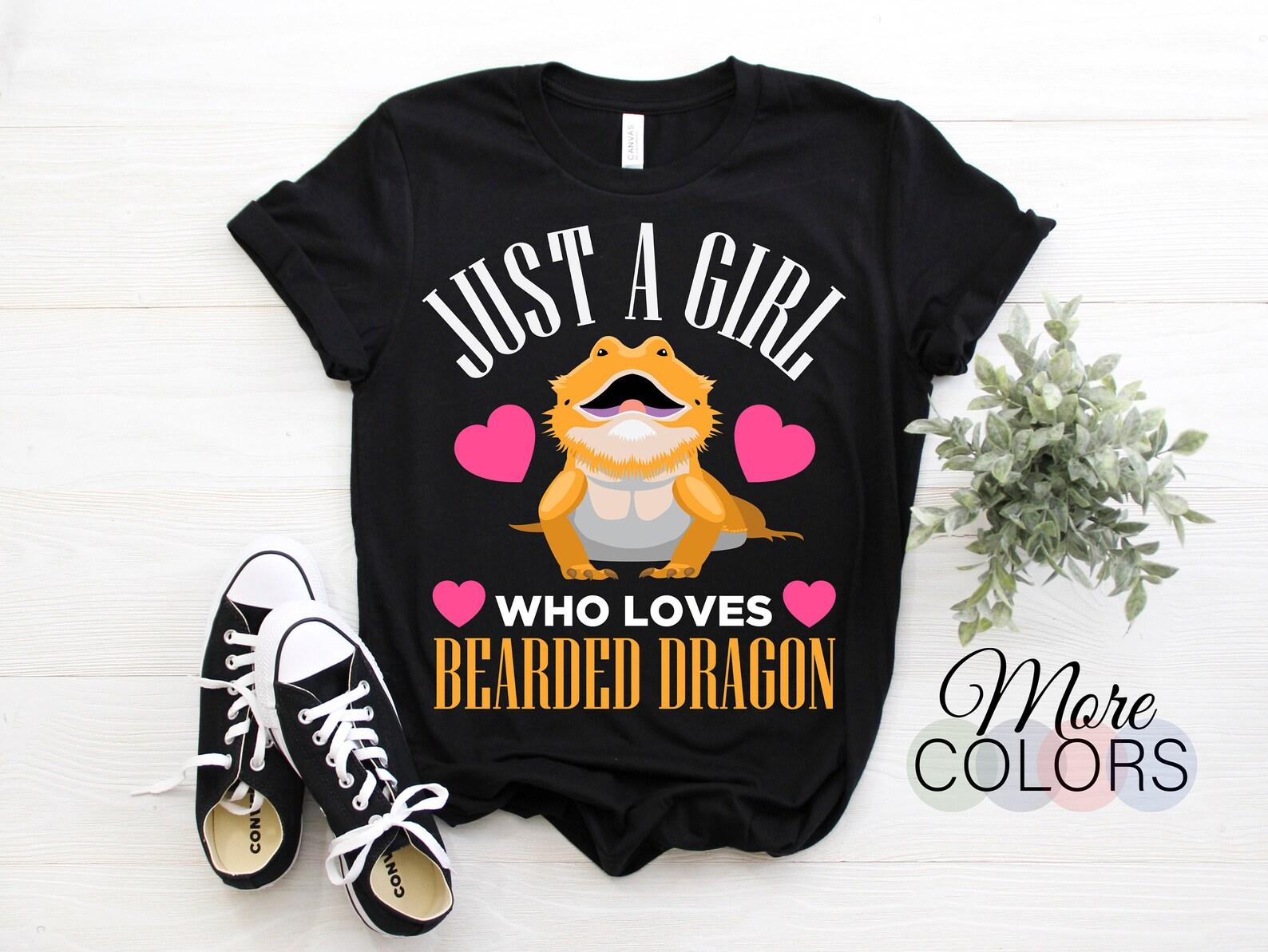 Bearded Dragon Reptile Funny Lizard Lover Gift T-shirt, Cute Bearded Dragons, Owner Birthday Present Tees, Reptiles Lizards Shirts, Pogona, 100