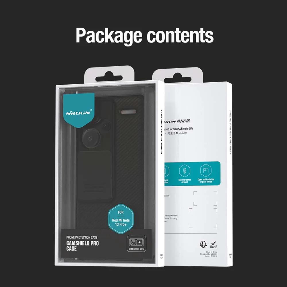 Nillkin for Xiaomi Redmi Note 13 Pro 5G Case Slide Camera Protection Lens Cover for Redmi Note 13 Plus 5G Case