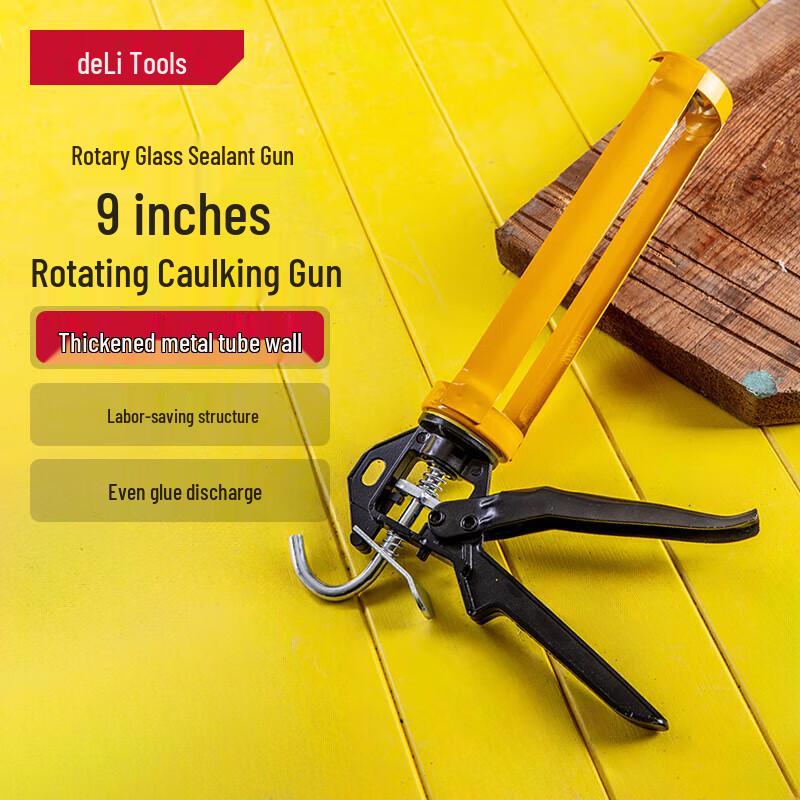 Deli 9-inch Rotary Caulk Gun