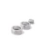 Silver Aluminum Central Console AC Knob Cover Trim For 2005-12 BMW 3-Series E90