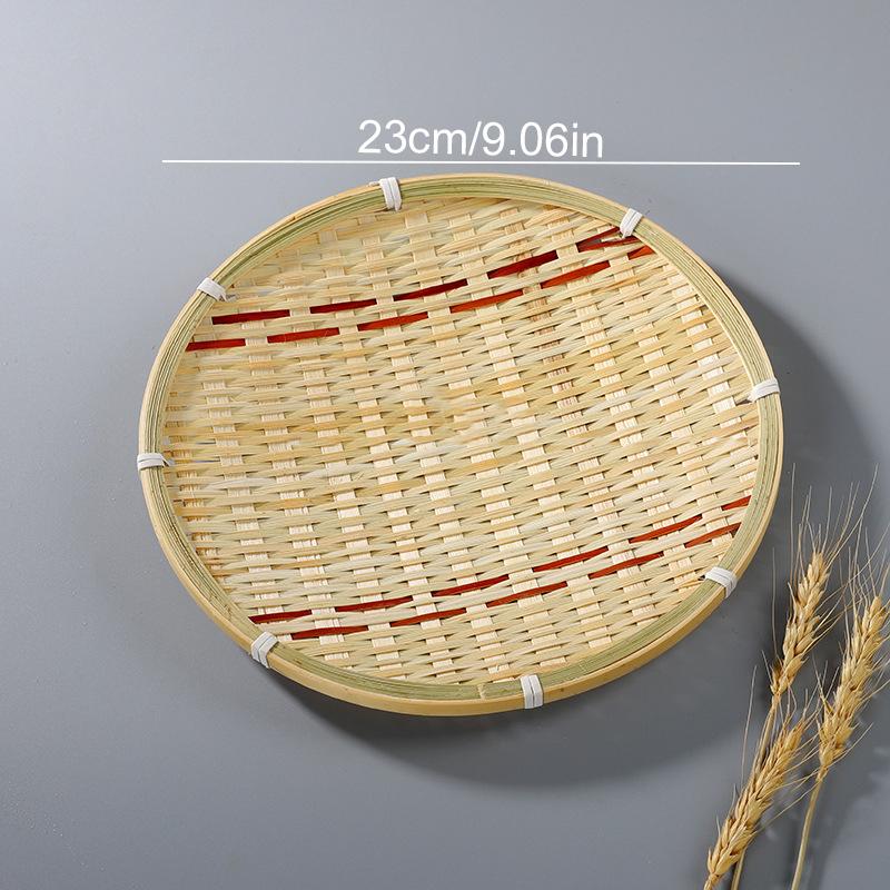 

1 шт. Двухслойная китайская чайная корзина, бамбуковый поднос для выпечки, винтажный стиль, корзина для подачи фруктов, бамбуковое изделие, сервировочный набор для чаепития