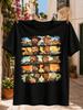 Textless Western Friends With Two Rugged Unisex Across Five Painterly Scenes Driving Pointing And Fist  Unisex All Tshirt