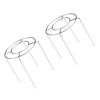 Pack Of 2 Round Cake Cooling Stand Holder Stainless Steel Baking Rack Pastries Steamer Multipurpose Steaming Tool