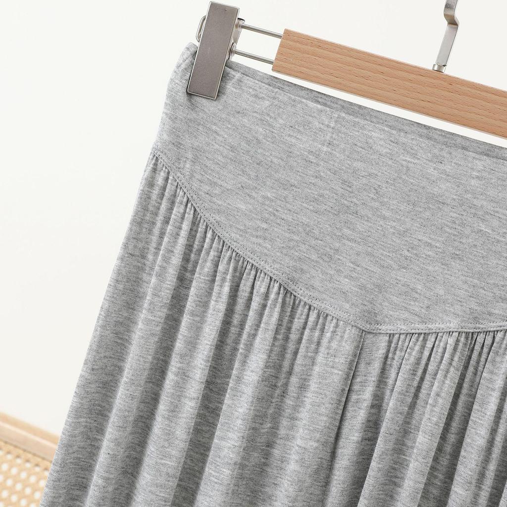 Pantalones Harem de Modal para Mujer Primavera - Cintura Alta, Corte Holgado, Color Sólido, Pantalones de Yoga y Danza