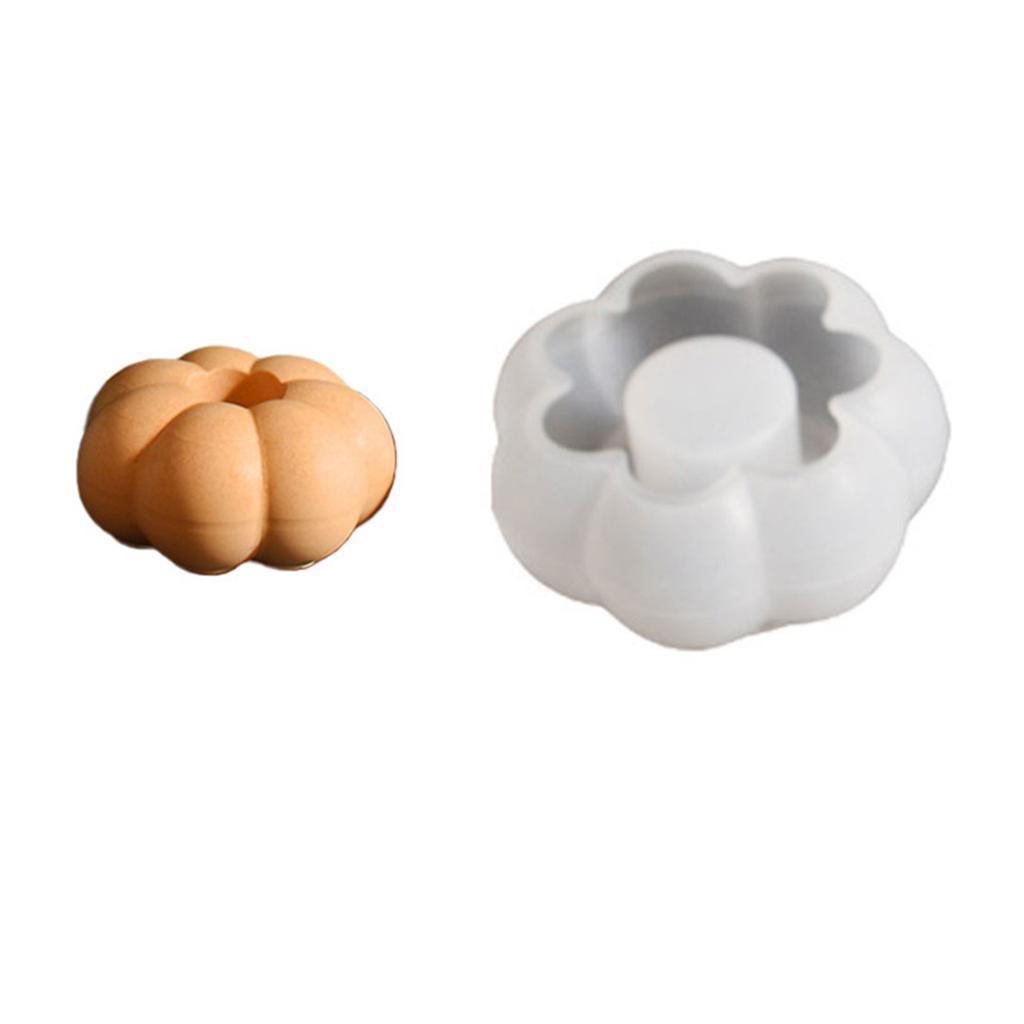 3D Skládané Lebky Svíčkové Formy Odlévací Formy Halloweenské Silikonové Formy Formy na Svícník Dýně Sádrové Formy