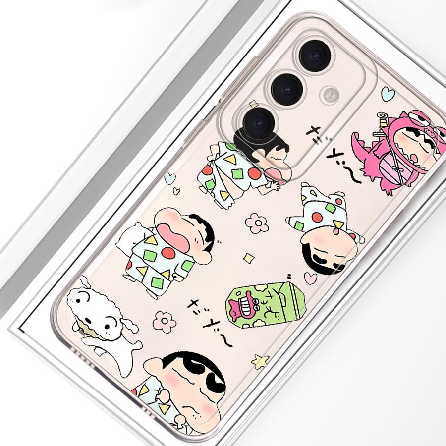 Cartoon Crayons Shinchan Phone Cover Case for Samsung Galaxy A52 A31 A54 A15 A14 A16 A26 A24 A33 A52 A36 A13 A56 A50 A34 A35 A25