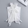 Heavy Industry Ruffled Bow Lace High-Neck Fake Collar for Autumn Wear