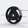 Pingmai Rubber-Coated Three-Hole Cast Iron Barbell Plate