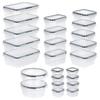 Set da 24 contenitori per alimenti con coperchi e guarnizioni 229159