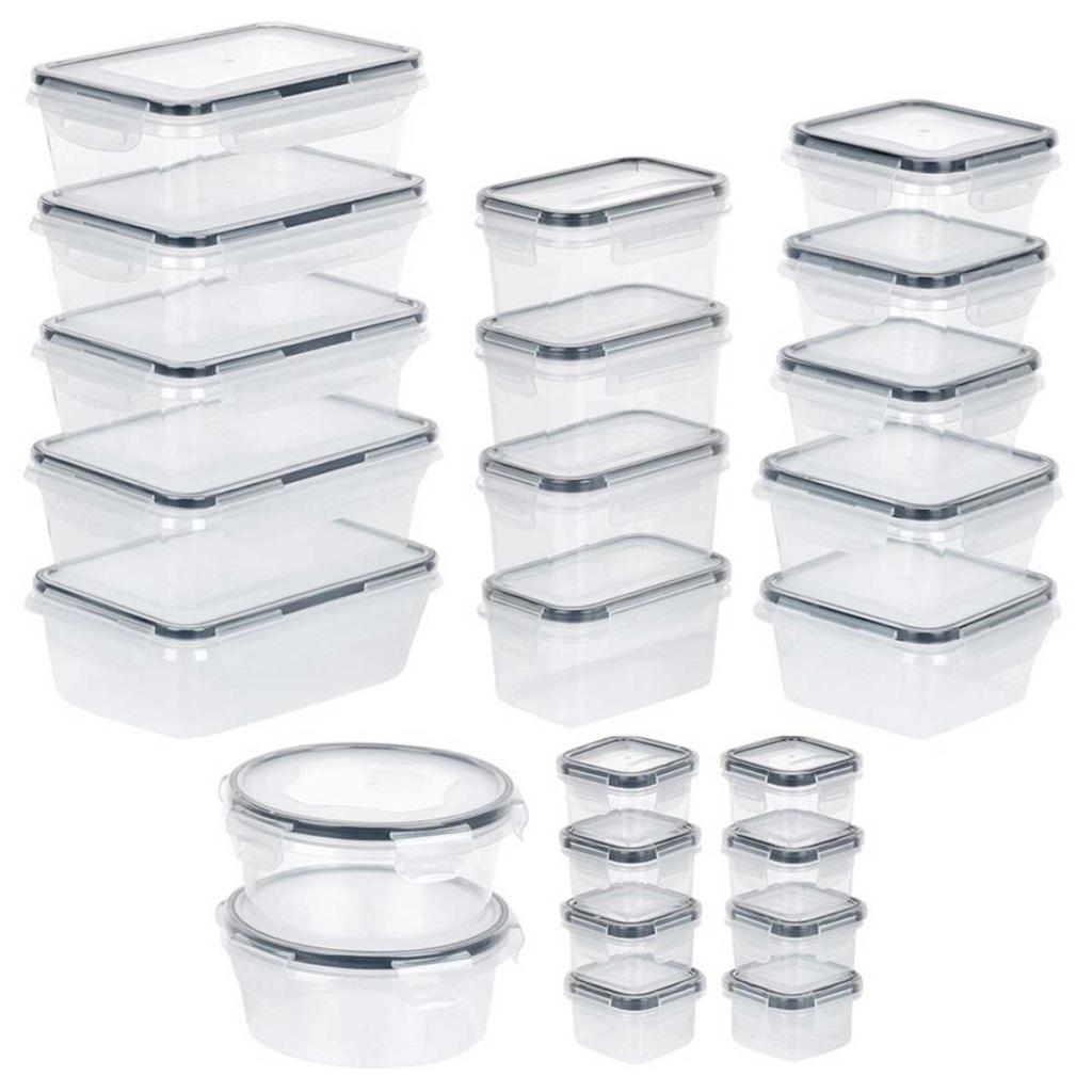 Set da 24 contenitori per alimenti con coperchi e guarnizioni 229159