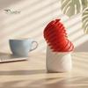 Deformable Mushroom Figurine 3D Printed Slippery Figurine, Rotating Fidget Toy, Desktop Toy Twisting Shape Desk Decor for Office and Home Gadgets