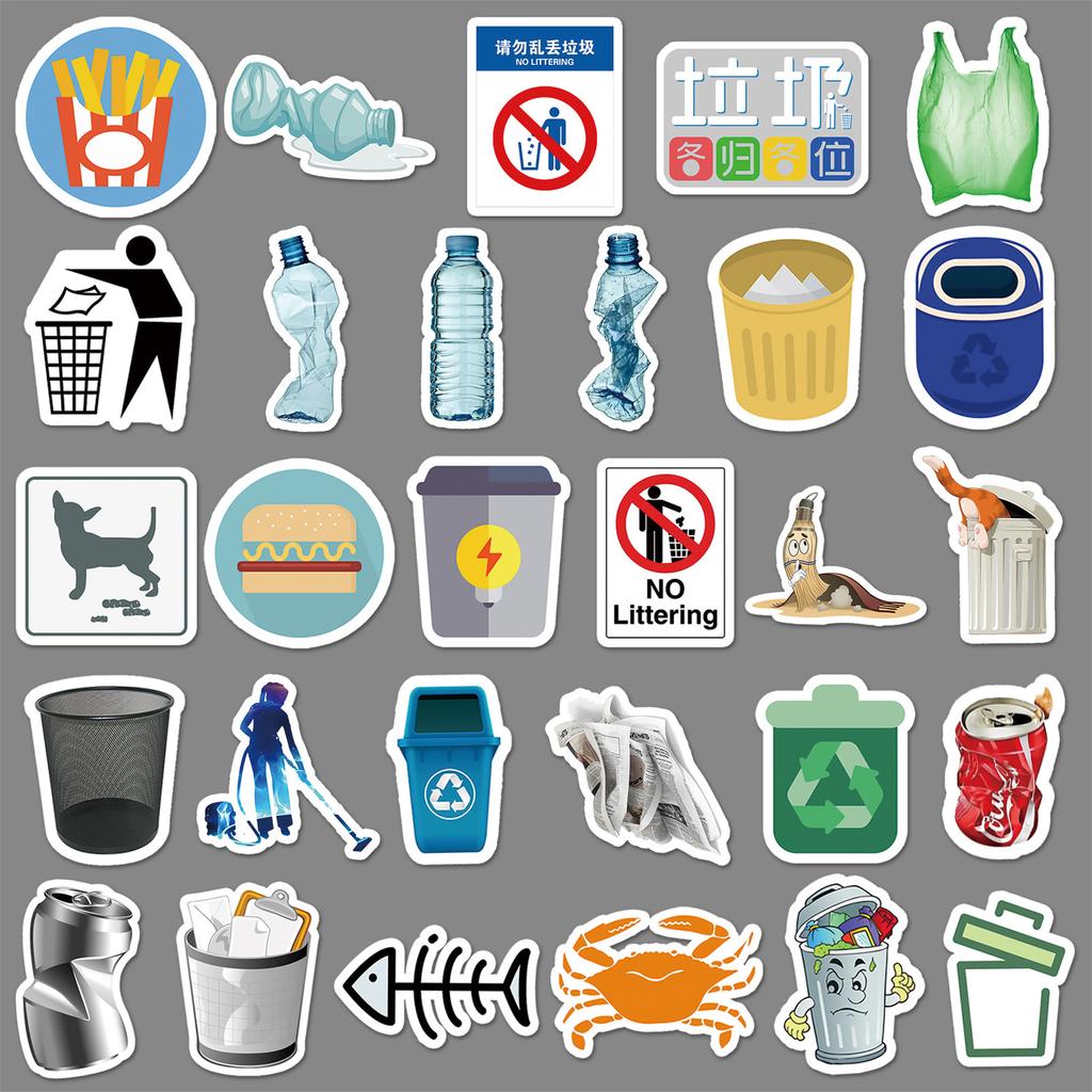 54 Bilder von Urbaner Müllsortierung Graffiti Kreativer Koffer Roller Fahrrad Fahrrad Auto Handy Wasserdichte Aufkleber