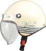 LEAD Motorcycle Jet Helmet NOVIA Letter Ivory Ladies Free than NOVIA (Less 55-57cm)