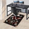 1pc Butterfly Flowers Carpet Anti Slip Polyester Floor Mat for office.Bedroom