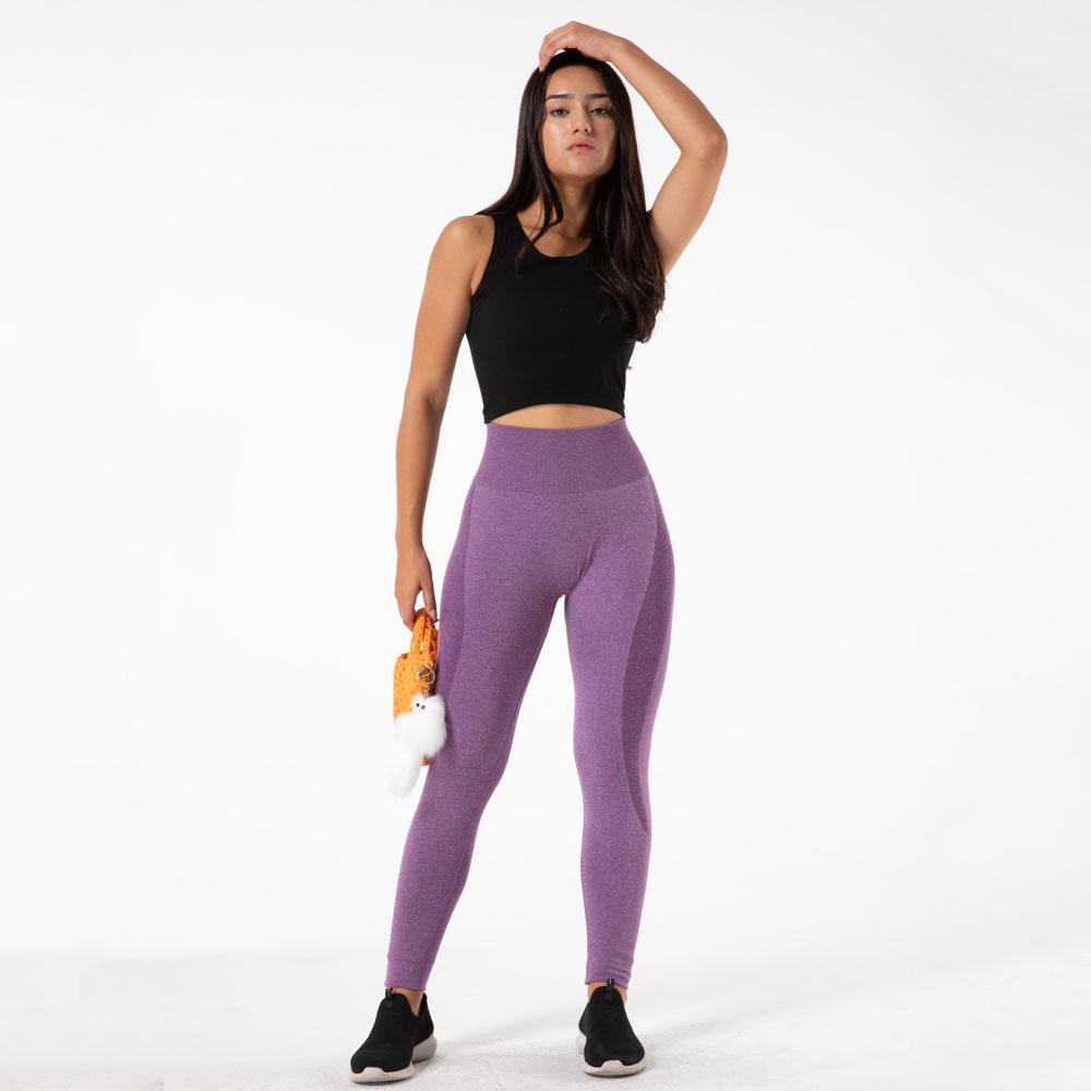 Shascullfites Melody Gym Yoga Pants Women Fitness High Waist Seamless Leggings Sportswear Purple Workout Sport Tights Activewear