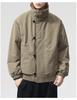 2025 Autumn/Winter Men's Double-Sided Hooded Cotton Jacket - Casual Fashion Workwear Outerwear