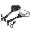 1 Pair Universal Motorcycle 10W LED Light Handlebar Skull Hand Pattern Ghost Claw Custom Motorcycle Rearview Side Glass Mirror