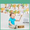 Huipai Brand 12-month Animal Birthday Banner Premium Quality Paper Material For Party Decor
