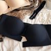 Summer Front Buckle Seamless Bra Women Detachable Strap Invisible Underwear Sexy Push Up Bralette Anti-slip Intimates Lingerie