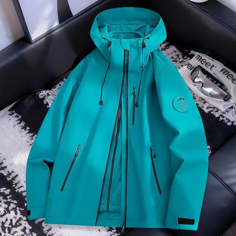 Men Women Waterproof Windproof Hiking Camping Outdoor Jacket With Removable Fleece Liner Winter Use