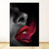 Malerei Frauenporträt Skandinavien Poster und Drucke Wandkunst Bilder Für Wohnzimmer Sofa Schwarz Weiß Lippe Cuadros Leinwand
