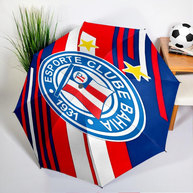 Fc Crest Design Printed Automatic Umbrella, 8-Frame for Travel, camping, Casual Umbrella, Essential Gift for for family and friends