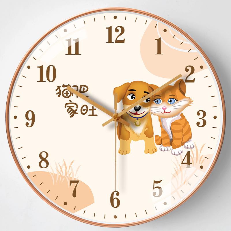 12-inch 30cm Everything Ruyi Home Living Room Mute Wall Clock Simple Creative Bedroom Clock