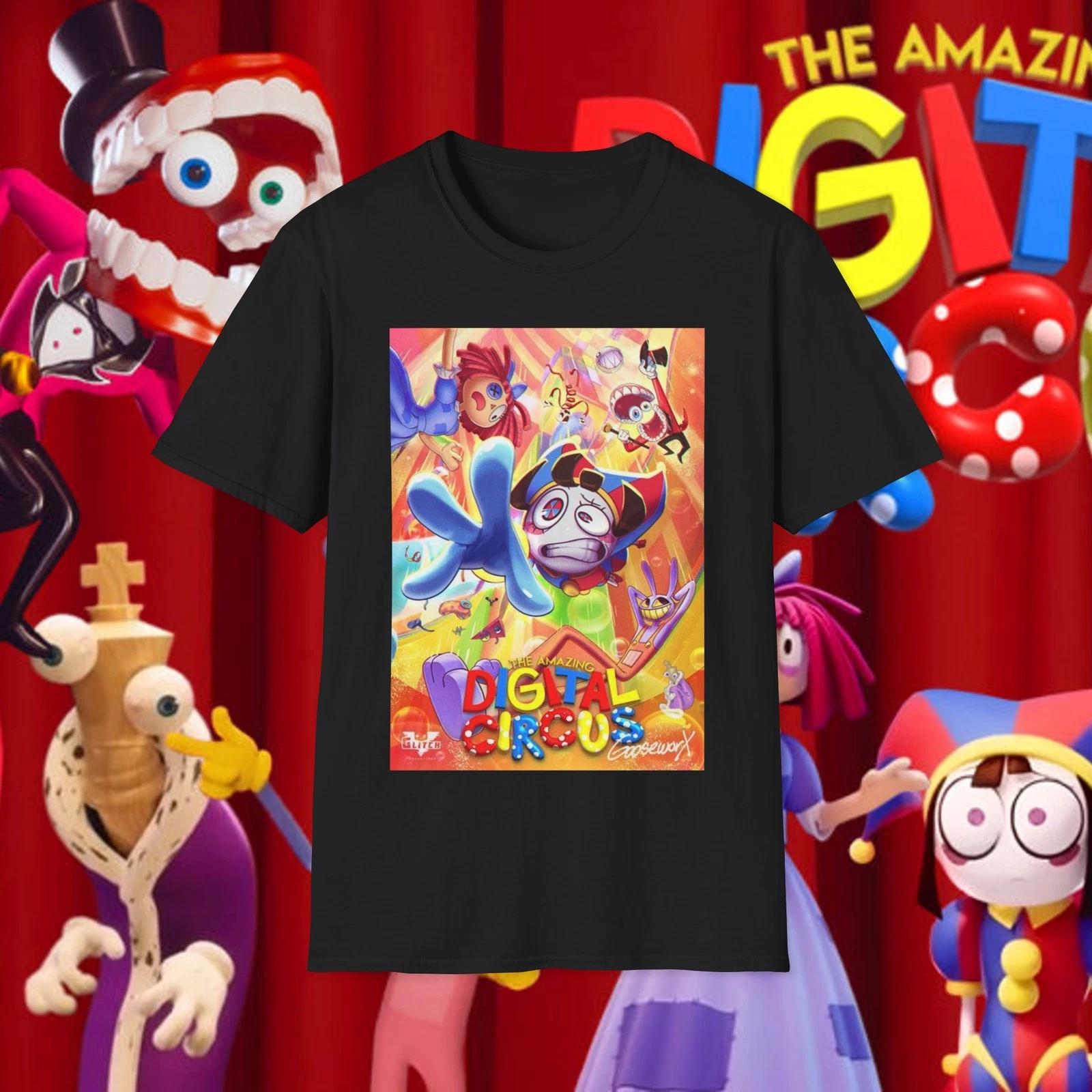 The Amazing Digital Circus Tadc Pomni Jax Caine Ragatha Unisex Softstyle T-Shirt XL