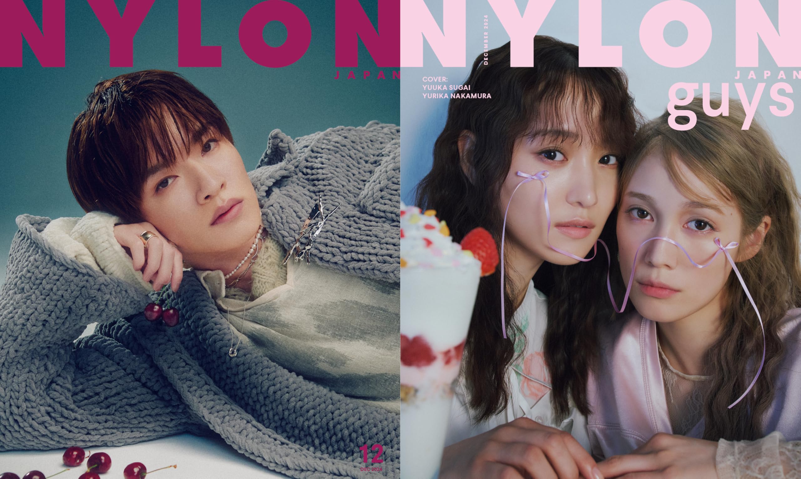 NYLON JAPAN Декабрь 2024 Выпуск Тацуя Фукадзава парни Юка Сугай Юрика [Журнал] [Обложка (Снеговик) / обложка и Накамура]