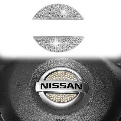 MochiMingle Nissan Universelles Lenkrademblem Kompatibles Lenkradlogo Funkelnd