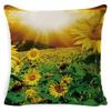Harvest Thanksgiving Sunflower Pillow Cover Sofa Waist Support Cushion Pillow Plant Car Back Cushion Linen Material
