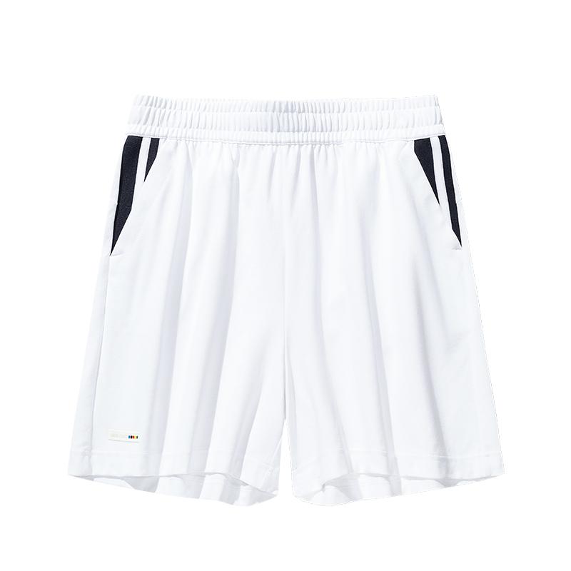 Anta Color Block Mid Rise Breathable Versatile Loose Fit Five Point Casual Shorts Women Shorts Snow-White 162538313-1