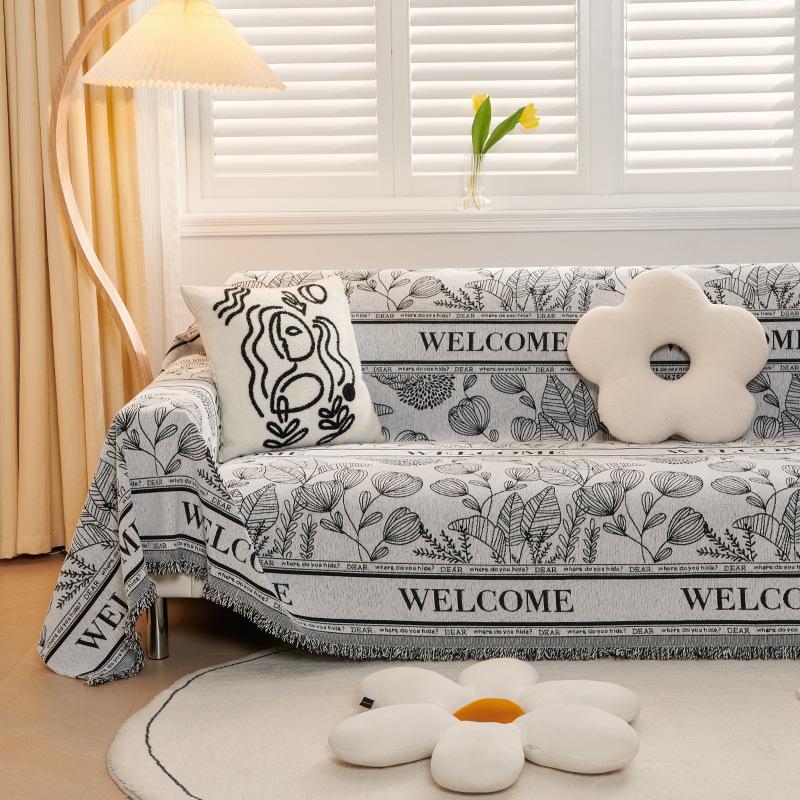 High-Grade Sofa Cover Towel Full Covered Ins Style Four Seasons Universal Anti-Scratching Sofa Cover Sofa Cover