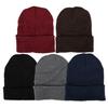 KAXIYA Solid Color Ribbed Beanie For Winter