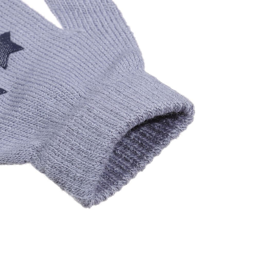New Hot Soft Star Non-slip Knitted Mittens Kids Gloves Cute Cartoon Thick Warm