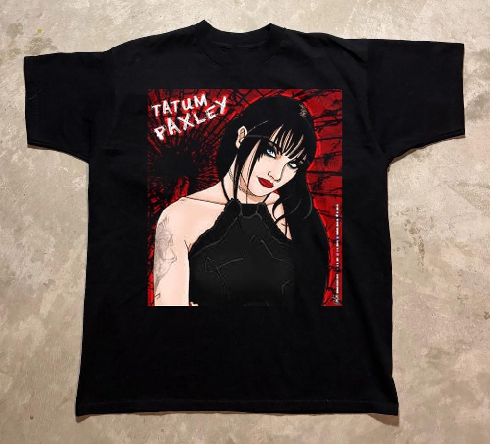 Tatum Paxley Black Cotton Shirt Full Size S-5XL CM022 Unisex T-Shirt L