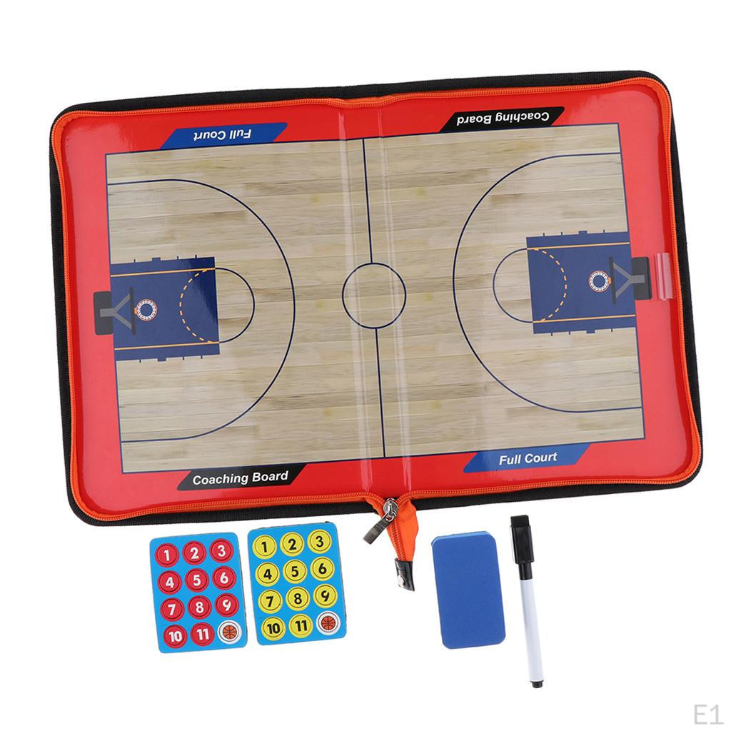 Artificial Leather Magnetic Basketball Coaching Board Kit