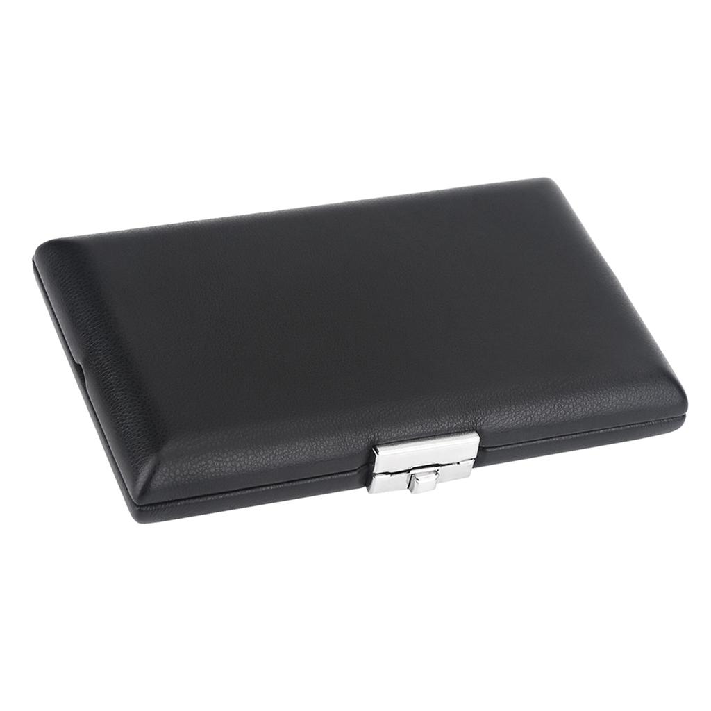 PU Leather Cover Black Bassoon Reed Container Box Case with Slots for 6pcs Reeds