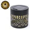 Decorative Solar Light Waterproof Fence Light Metal Solar Powered Outdoor Deck Step Wall Light for Garden Post Patio Backyard Decor