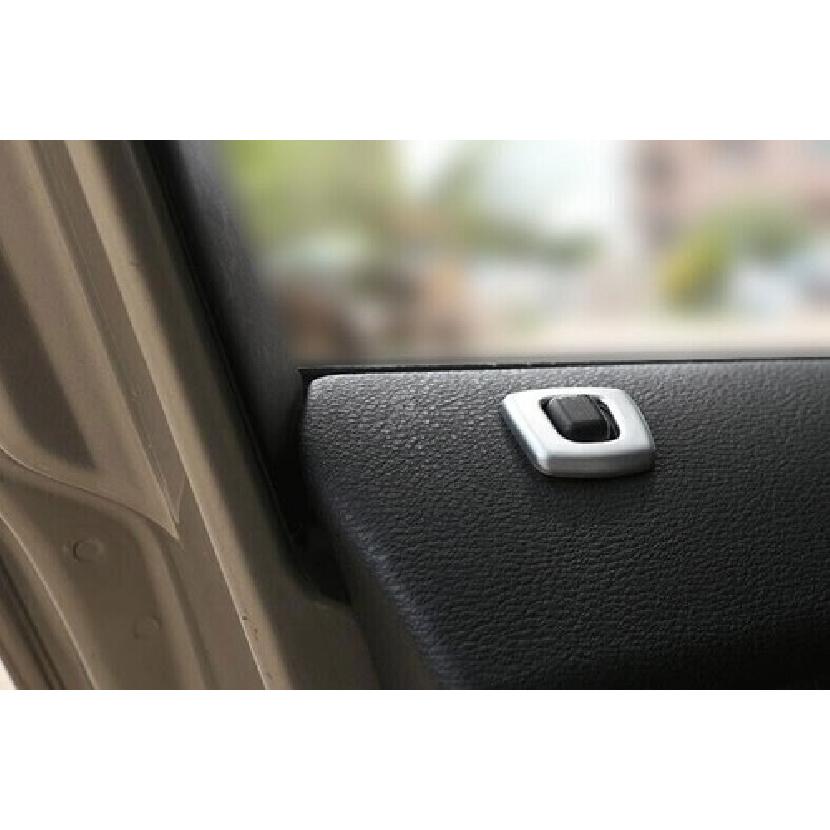 Matte Silver Bolt Lock Down Ring Frame Fit For BMW X3 E83 Car Inner Door 2006-10