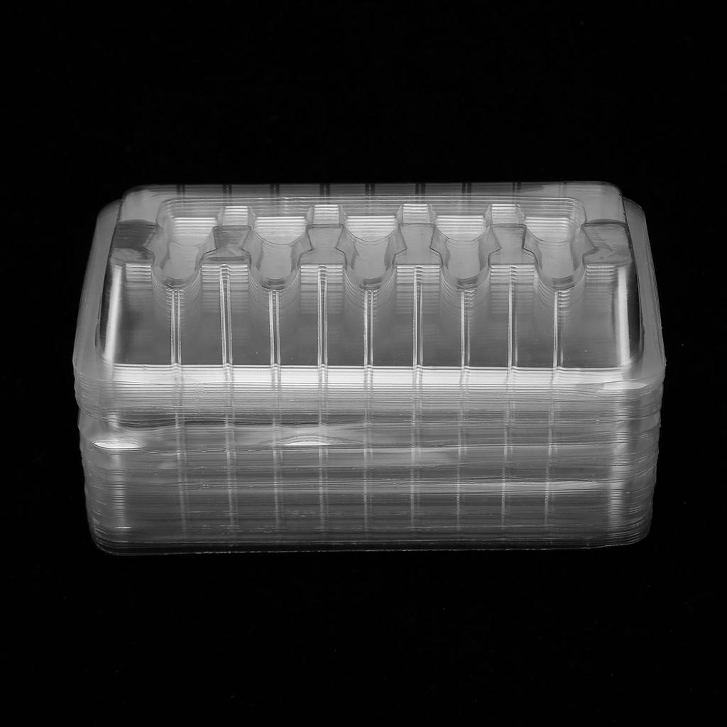 50pcs Tattoo Cartridge Needle Trays Disposable Transparent Tattoo Cartridge Needle Plates