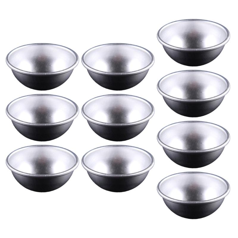 Set of 10 Round Cake Pans Cheesecakes Molds Cake Pans Bakings Molds Dessert Molds AluminumAlloy Material for Bakings