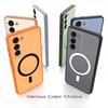 Magnetic Iron Ring Phone Case for Samsung Galaxy S23+,S23 Matte Soft TPU Shockproof Cover