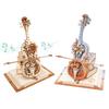 Robotime Dřevěné hudební boxy Puzzle AMK63 Kouzelný violoncellový dům Dárek k nastěhování Hobby sada Hračka Domácí dekorace pro dospělé teenagery