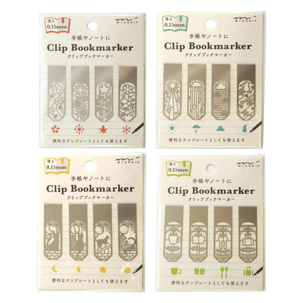 DESIGNPHIL MIDORI Bookmark Clip Bookmark Floral Pattern A 43406006