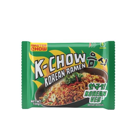MasterChow K-Chow Korean Ramen Veg | Pack of 4 | 92g Each